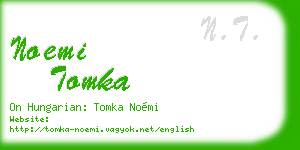 noemi tomka business card