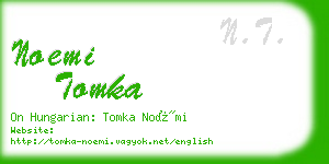 noemi tomka business card